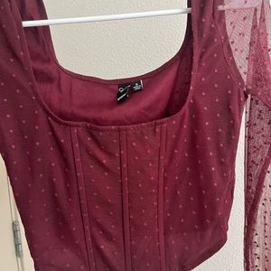 Corset blouse